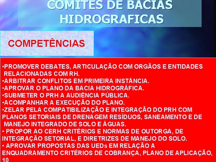 GESTO DE RECURSOS HDRICOS HISTRICO AGENDA 21 cap