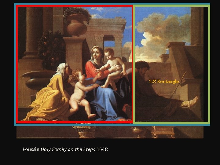 5: 8 Rectangle Poussin Holy Family on the Steps 1648 