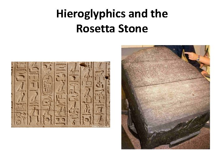 Hieroglyphics and the Rosetta Stone 