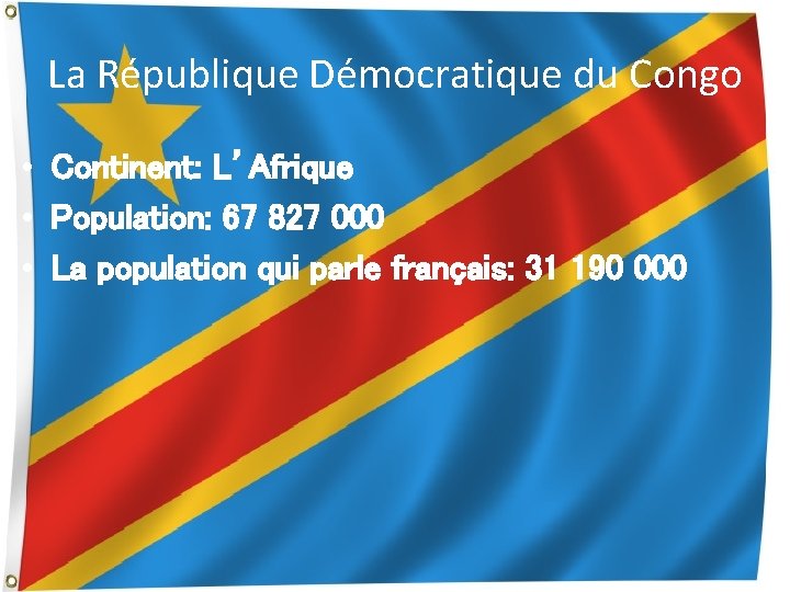 La Francophonie La Rpublique Dmocratique du Congo Continent
