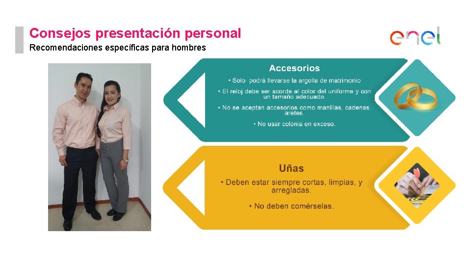 Consejos presentación personal Recomendaciones específicas para hombres 