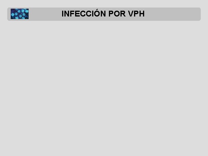 INFECCIÓN POR VPH 