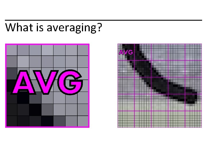 What is averaging? 