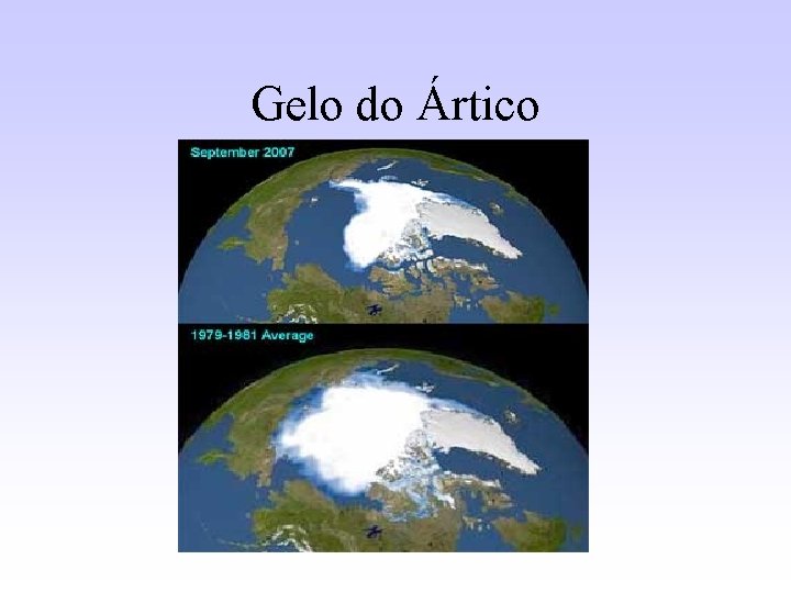 Gelo do Ártico 