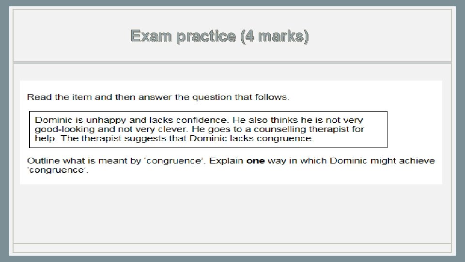 Exam practice (4 marks) 