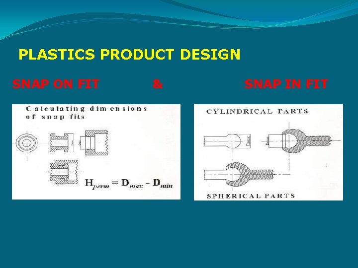 PLASTICS PRODUCT DESIGN SNAP ON FIT & SNAP IN FIT 