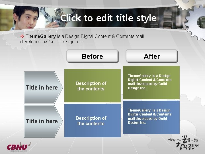 Click to edit title style v Theme. Gallery is a Design Digital Content &