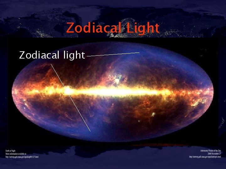 Zodiacal Light Zodiacal light 
