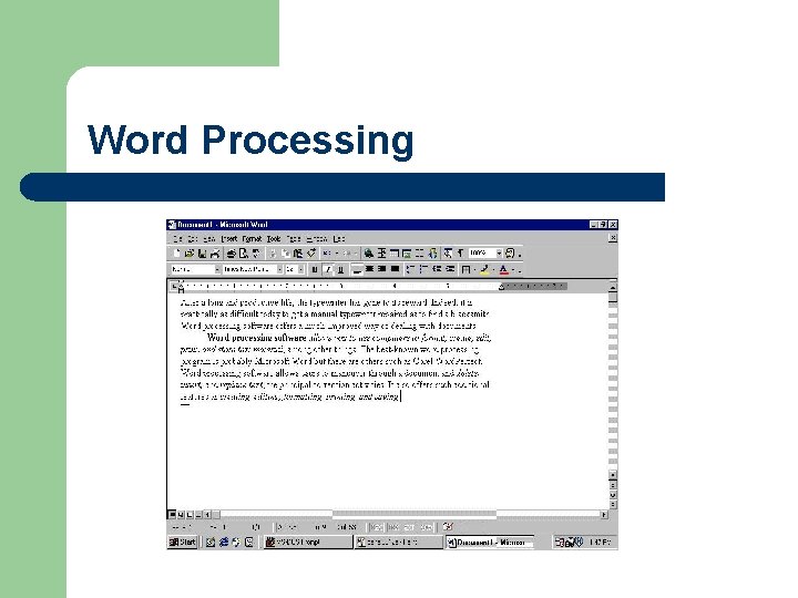 Word Processing 