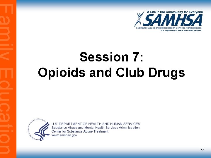Session 7: Opioids and Club Drugs 7 -1 