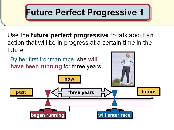 Future Perfect Progressive 1 Use the future perfect progressive to talk about an action