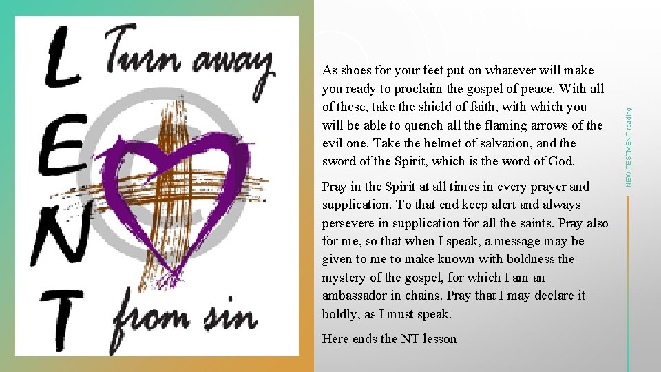 Pray in the Spirit at all times in every prayer and supplication. To that Pray in the Spirit at all times in every prayer and supplication. To that
