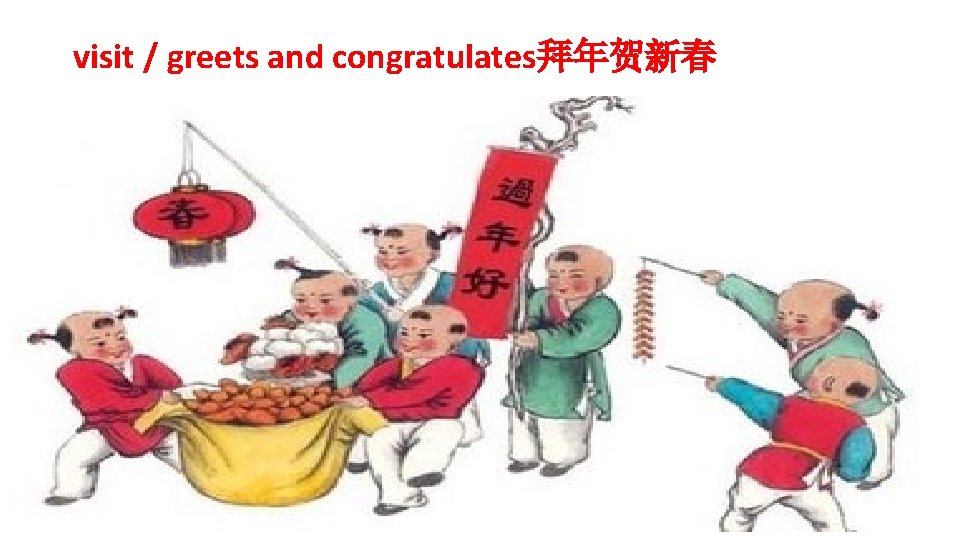 visit / greets and congratulates拜年贺新春 