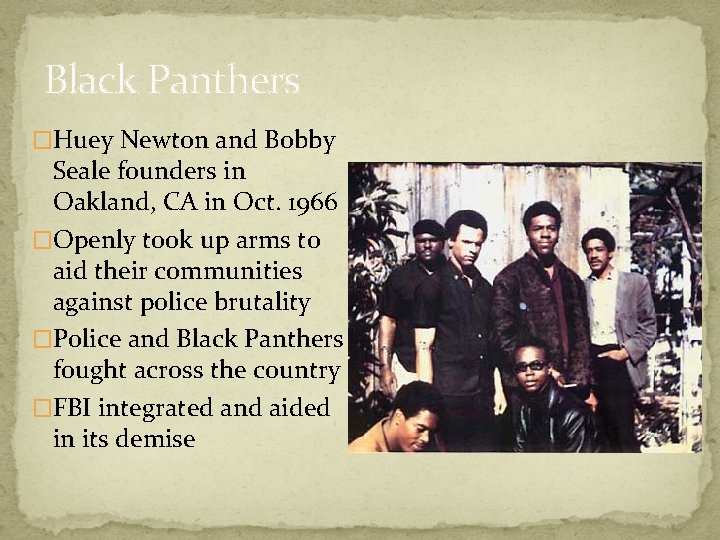 Black Panthers �Huey Newton and Bobby Seale founders in Oakland, CA in Oct. 1966