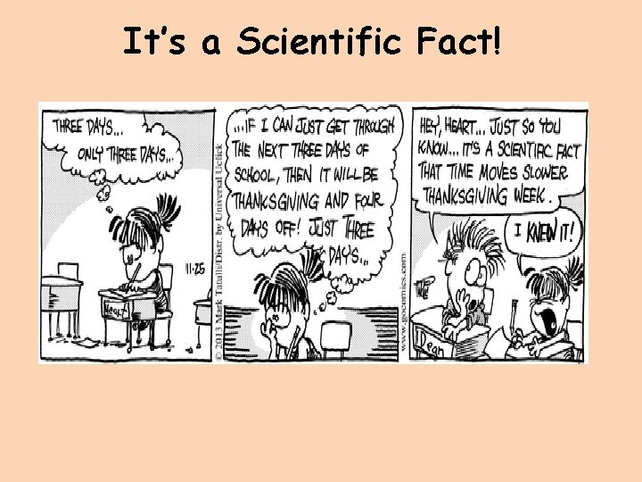 It’s a Scientific Fact! It’s a Scientific Fact!