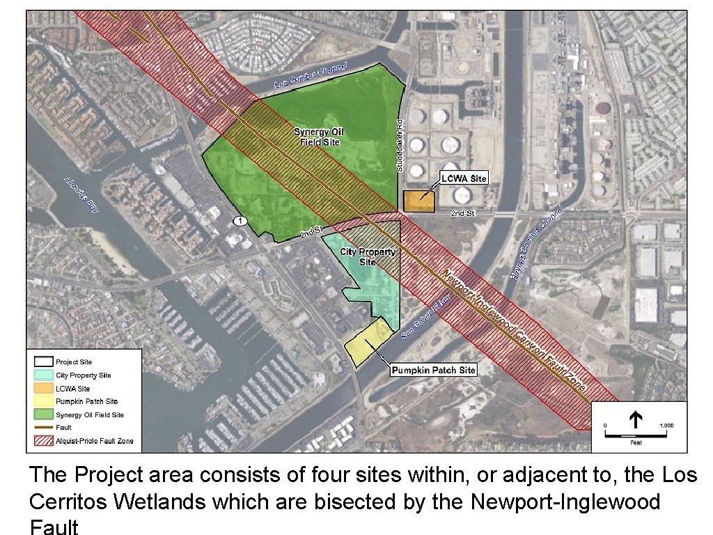 The Project area consists of four sites within, or adjacent to, the Los Cerritos