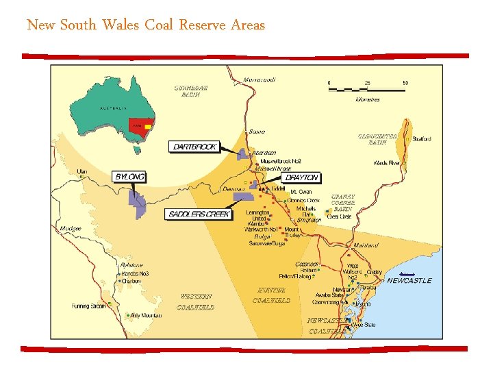 New South Wales Coal Reserve Areas 