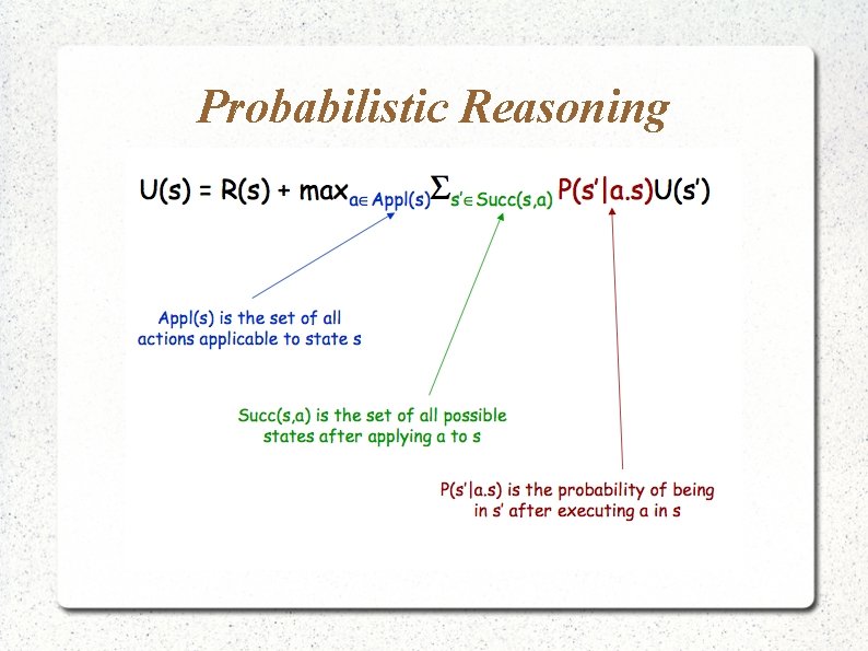 Probabilistic Reasoning 