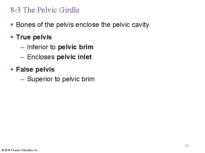 8 -3 The Pelvic Girdle § Bones of the pelvis enclose the pelvic cavity