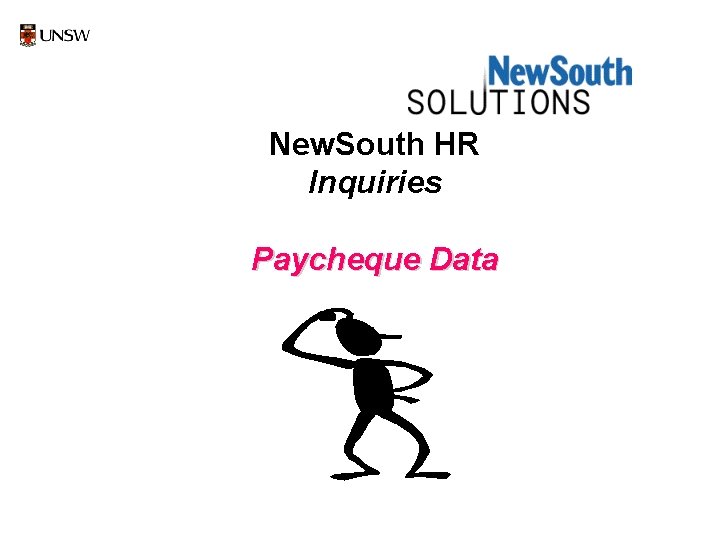 New. South HR Inquiries Paycheque Data 