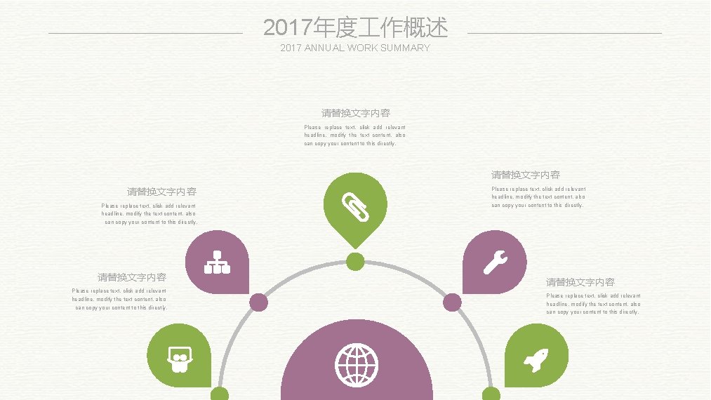 2017年度 作概述 2017 ANNUAL WORK SUMMARY 请替换文字内容 Please replace text, click add relevant headline,