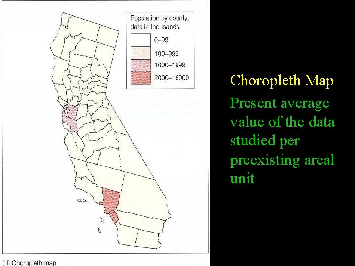  • Choropleth Map • Present average value of the data studied per preexisting