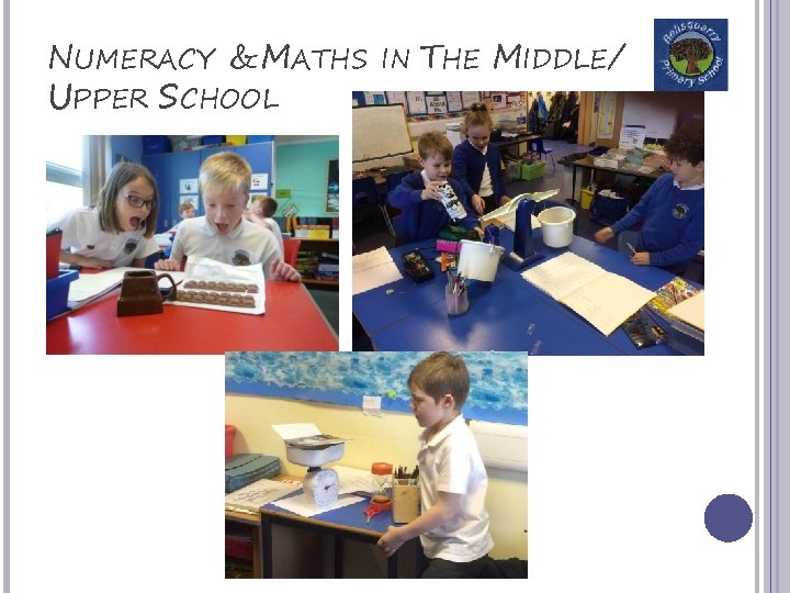 NUMERACY & MATHS IN THE MIDDLE/ UPPER SCHOOL 