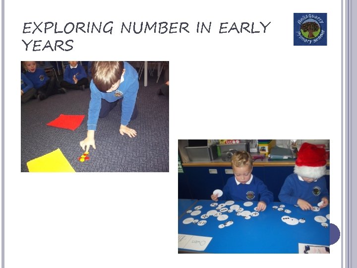 EXPLORING NUMBER IN EARLY YEARS 