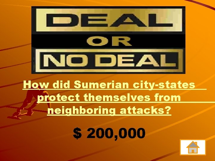 How did Sumerian city-states protect themselves from neighboring attacks? $ 200, 000 