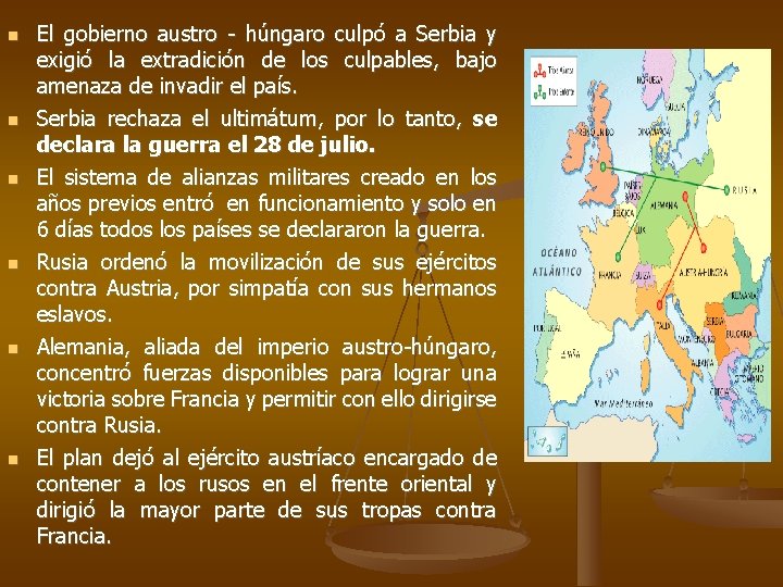El gobierno austro - húngaro culpó a Serbia y exigió la extradición de El gobierno austro - húngaro culpó a Serbia y exigió la extradición de