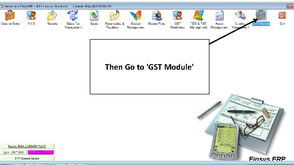 Then Go to 'GST Module' 