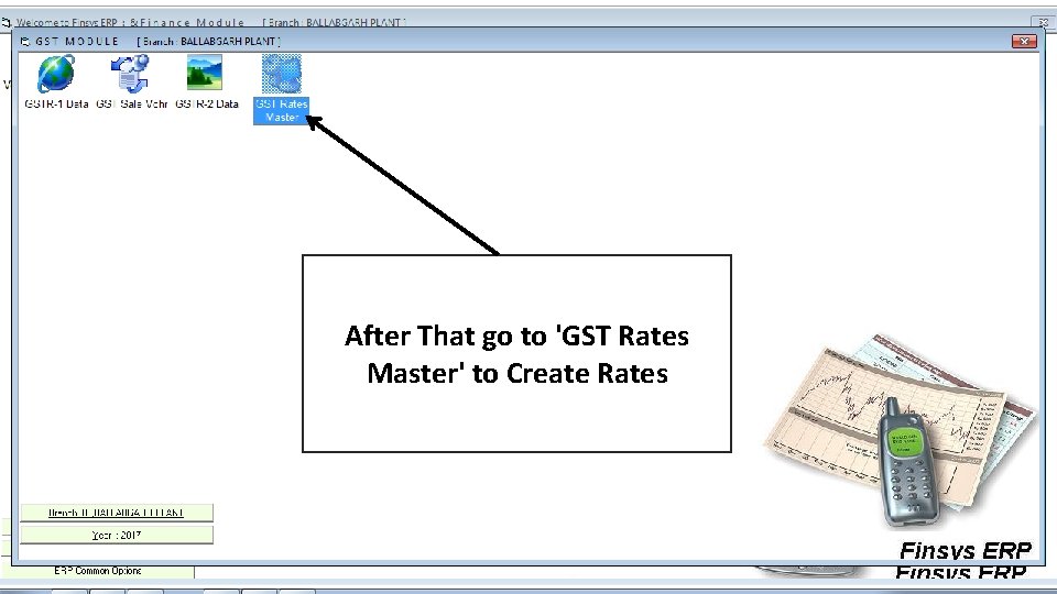 After That go to 'GST Rates Master' to Create Rates 