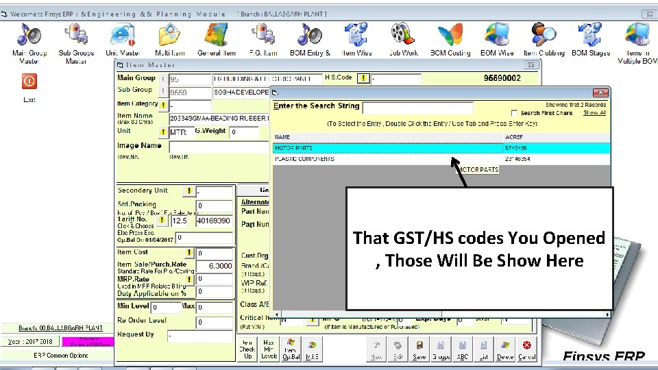 That GST/HS codes You Opened , Those Will Be Show Here 