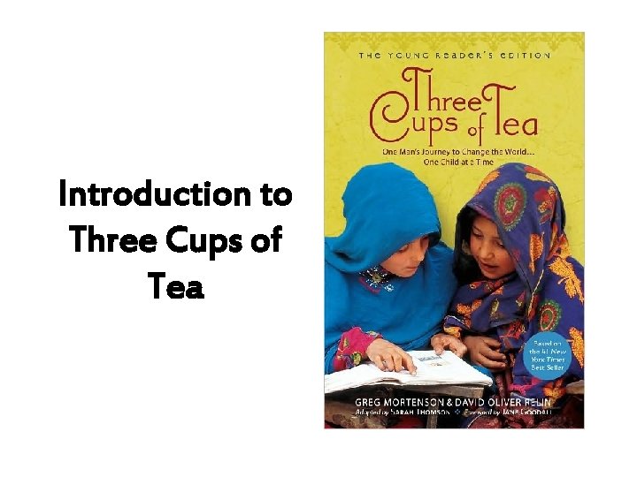 Introduction to Three Cups of Tea 