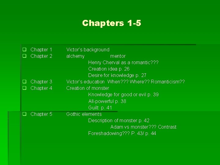 Chapters 1 -5 q Chapter 1 q Chapter 2 q Chapter 3 q Chapter