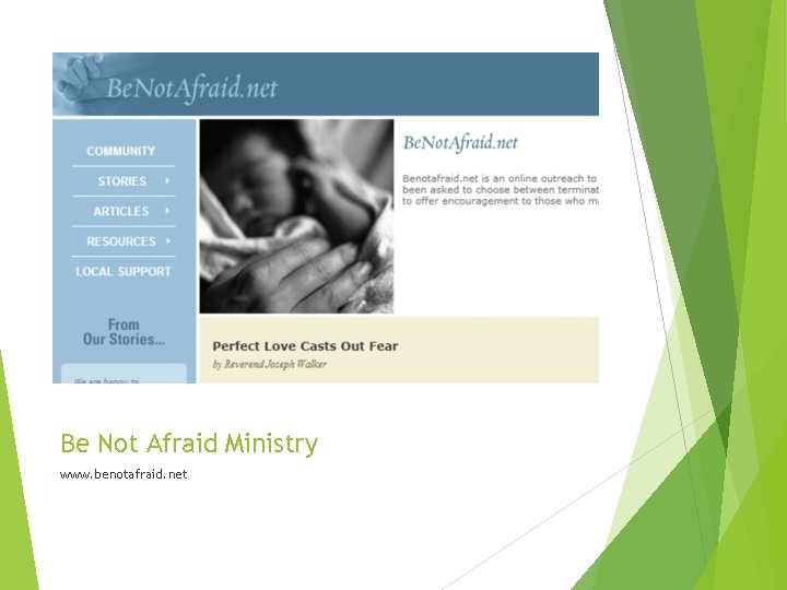 Be Not Afraid Ministry www. benotafraid. net 