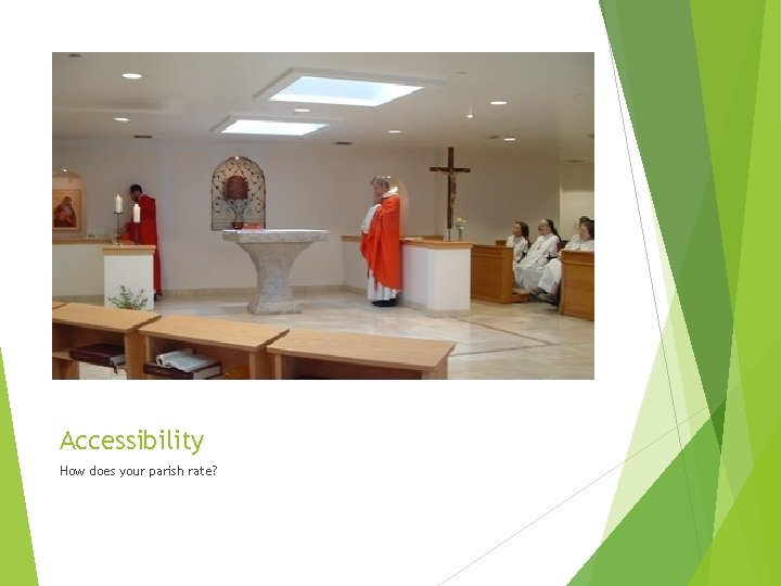 Accessibility How does your parish rate? 