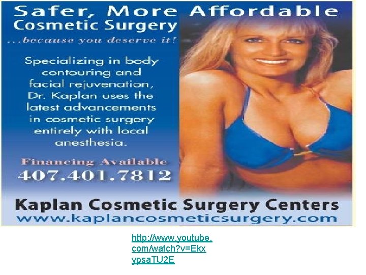 http: //www. youtube. com/watch? v=Ekx ypsa. TU 2 E 