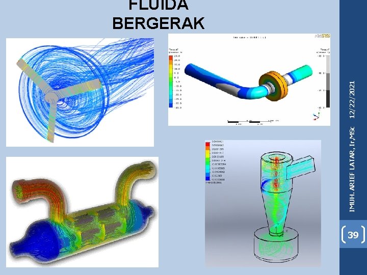 IMUH. ARIEF LATAR, Ir, MSc 12/22/2021 FLUIDA BERGERAK 39 