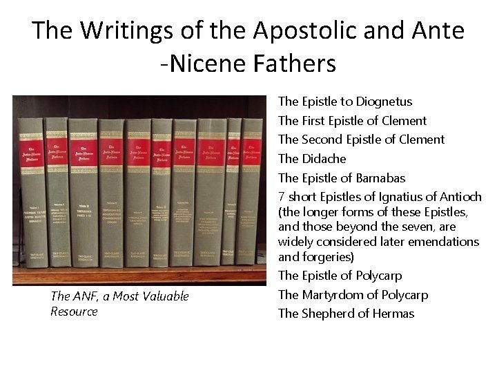 The Writings of the Apostolic and Ante -Nicene Fathers The Epistle to Diognetus The