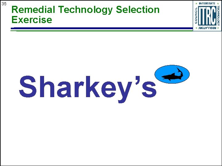 35 Remedial Technology Selection Exercise Sharkey’s 