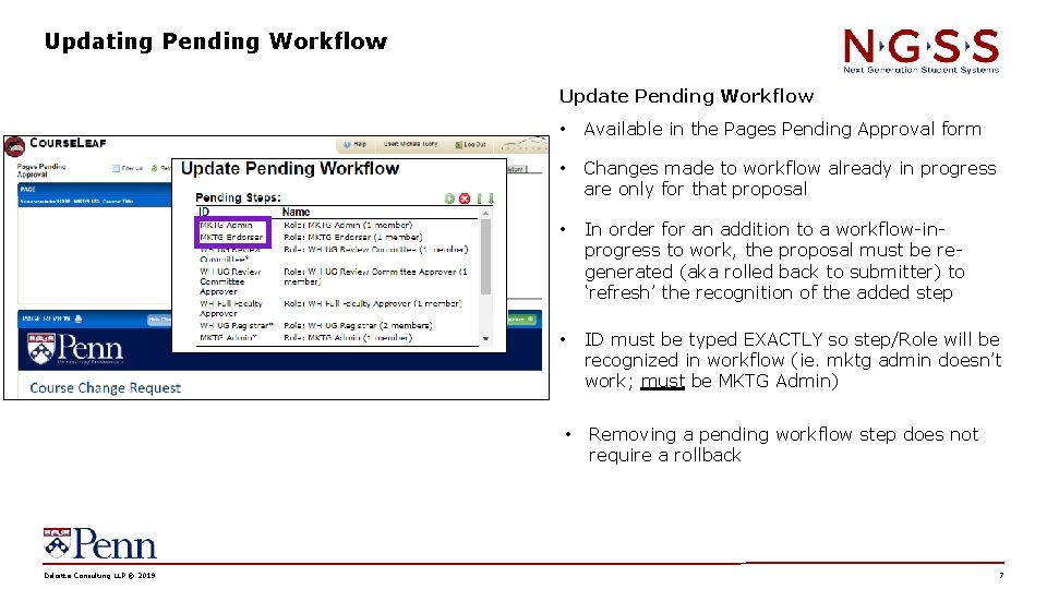 Updating Pending Workflow Update Pending Workflow Deloitte Consulting LLP © 2019 • Available in
