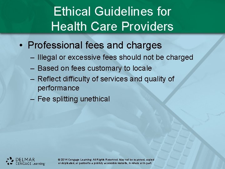 Ethical Guidelines for Health Care Providers • Professional fees and charges – Illegal or Ethical Guidelines for Health Care Providers • Professional fees and charges – Illegal or