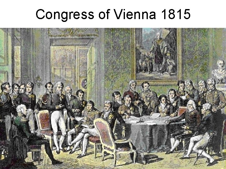Congress of Vienna 1815 