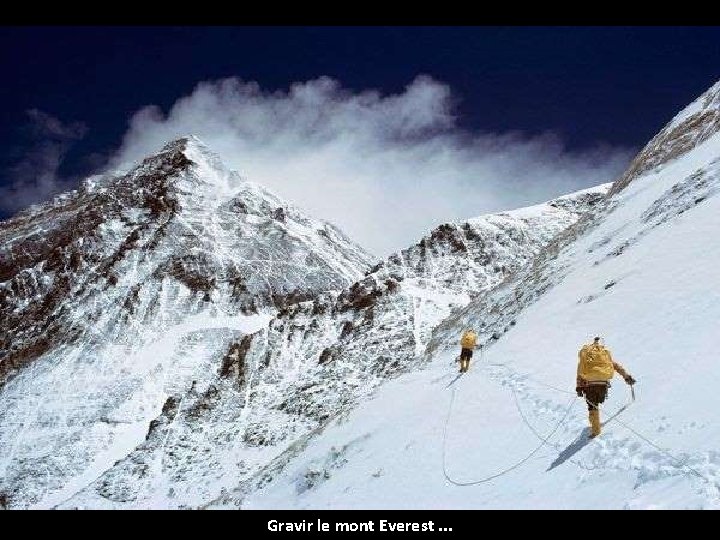 Gravir le mont Everest. . . 