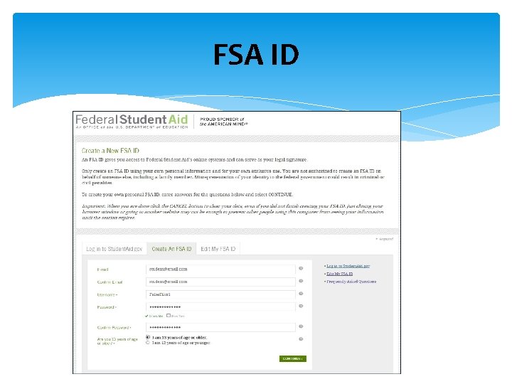 FSA ID 