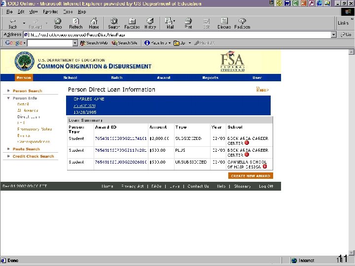 Common Origination and Disbursement How May My School