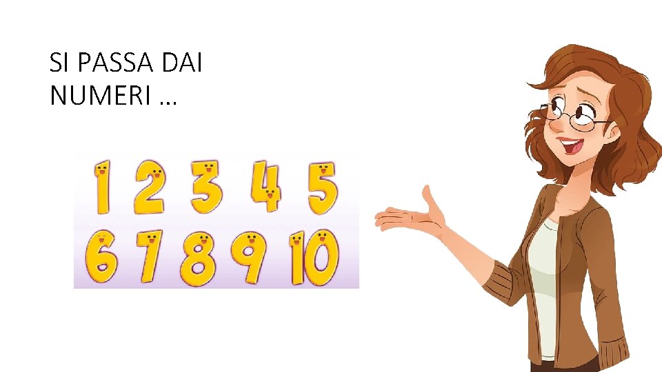 SI PASSA DAI NUMERI … 