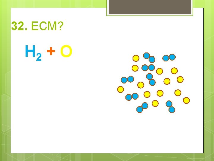 32. ECM? H 2 + O 