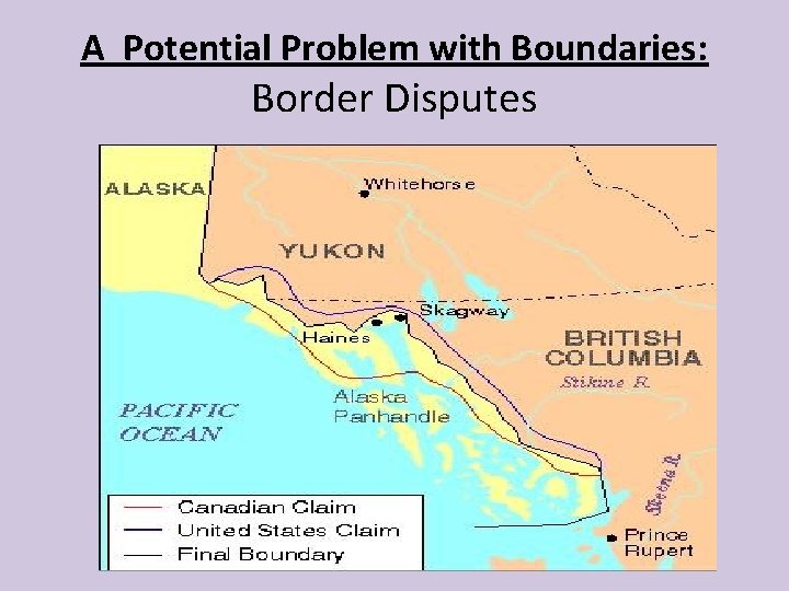 A Potential Problem with Boundaries: Border Disputes 